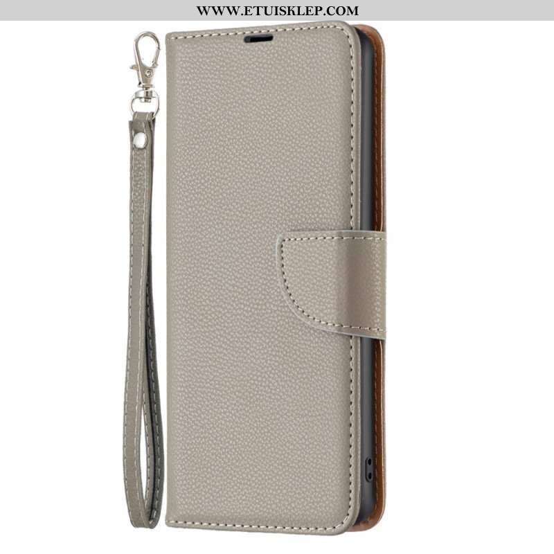 Etui Folio do Poco X5 5G Ukośne Zapięcie Liczi